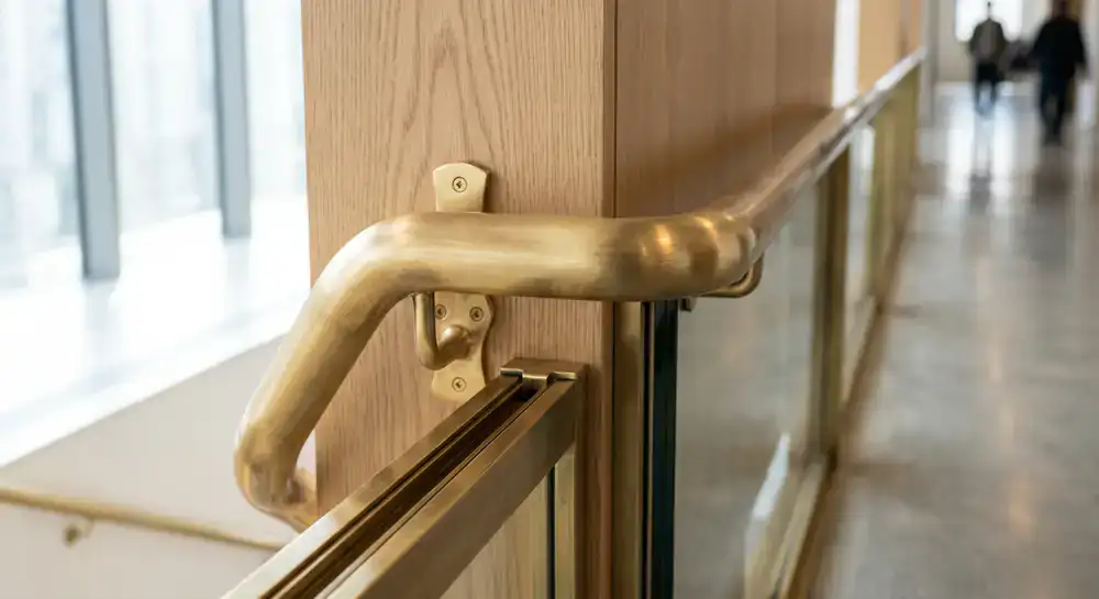 Gebürstetes Messing Detail
